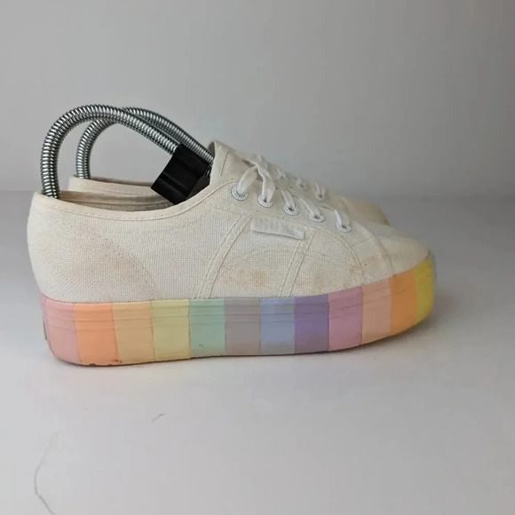Superga 2790 Shaded Platform Pastel Sneakers - 7.5 - Picture 8 of 10